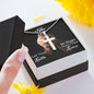 To My Sister | Let Your Faith Be Bigger Than Your Fears | Cross Pendant Necklace