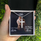 To My Sister | Let Your Faith Be Bigger Than Your Fears | Cross Pendant Necklace