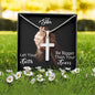 To My Sister | Let Your Faith Be Bigger Than Your Fears | Cross Pendant Necklace