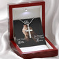 To My Sister | Let Your Faith Be Bigger Than Your Fears | Cross Pendant Necklace