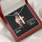 To My Sister | Let Your Faith Be Bigger Than Your Fears | Cross Pendant Necklace