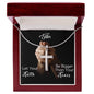 To My Sister | Let Your Faith Be Bigger Than Your Fears | Cross Pendant Necklace