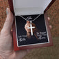 To My Sister | Let Your Faith Be Bigger Than Your Fears | Cross Pendant Necklace