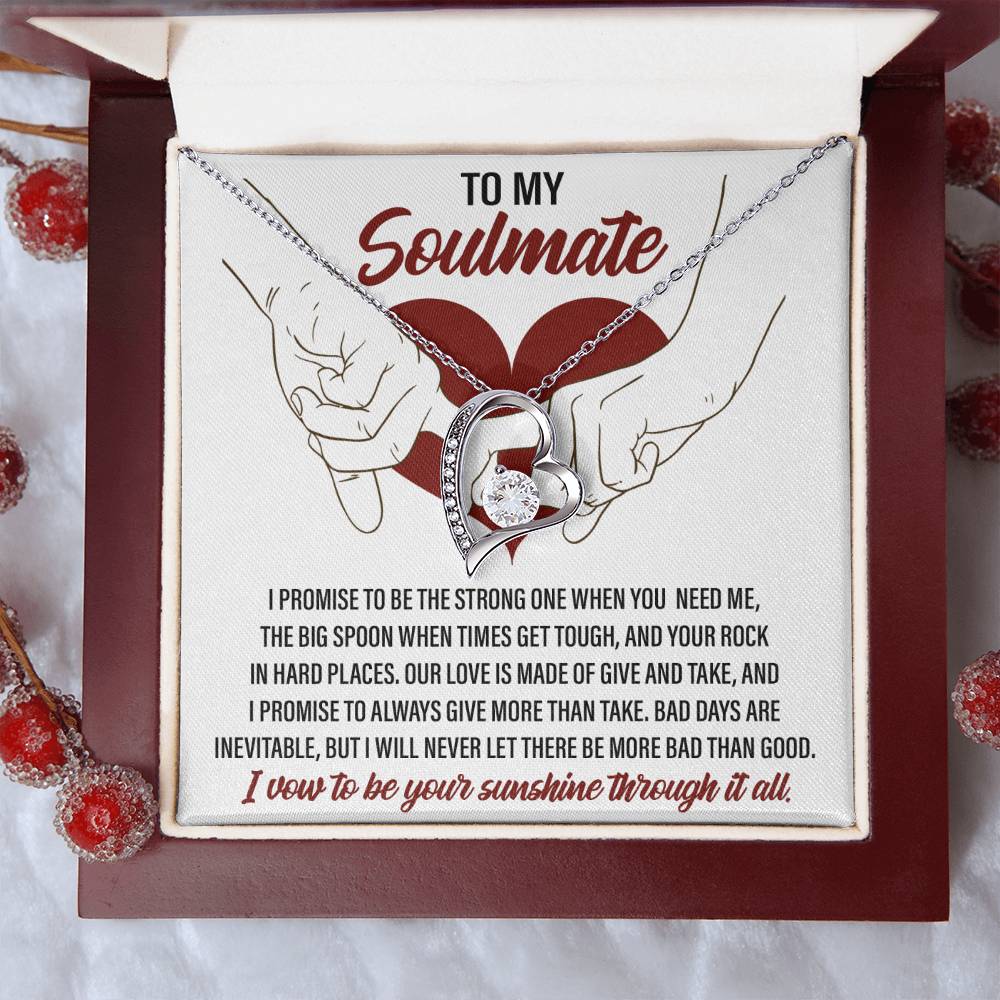 Soulmate I Promise - Gift for Valentine's Day - Forever Love Necklace