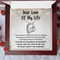 Dear Love Of My Life - Gift for Valentine's Day - Forever Love Necklace