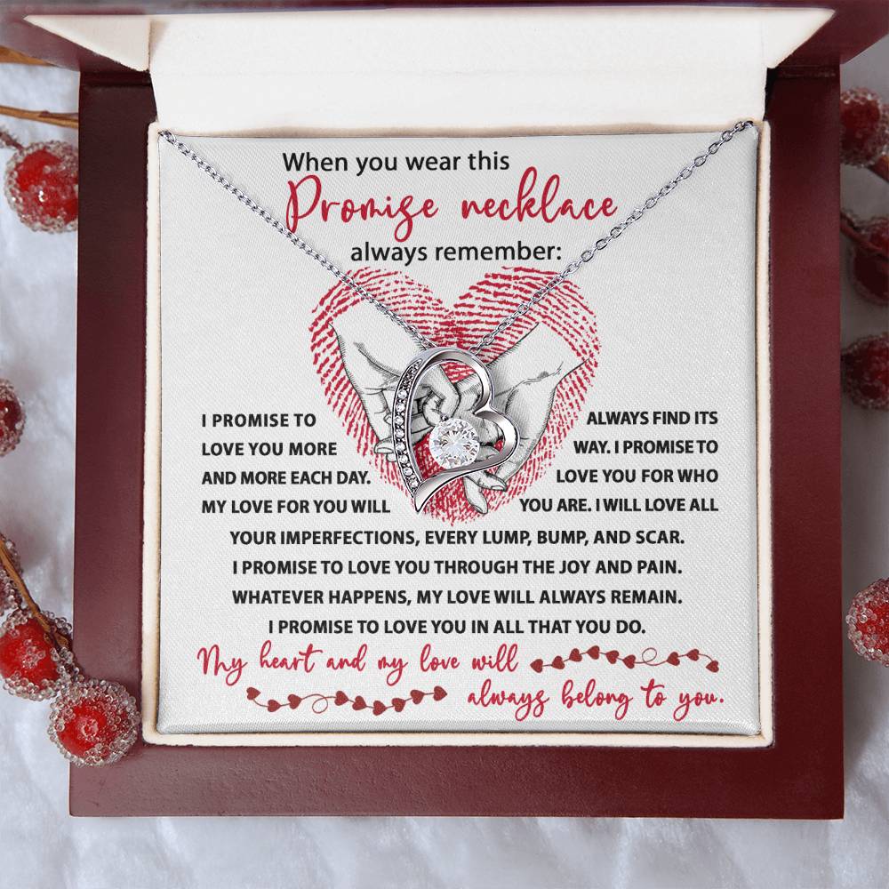 Promise Necklace - Gift for Valentine's Day - Forever Love Necklace