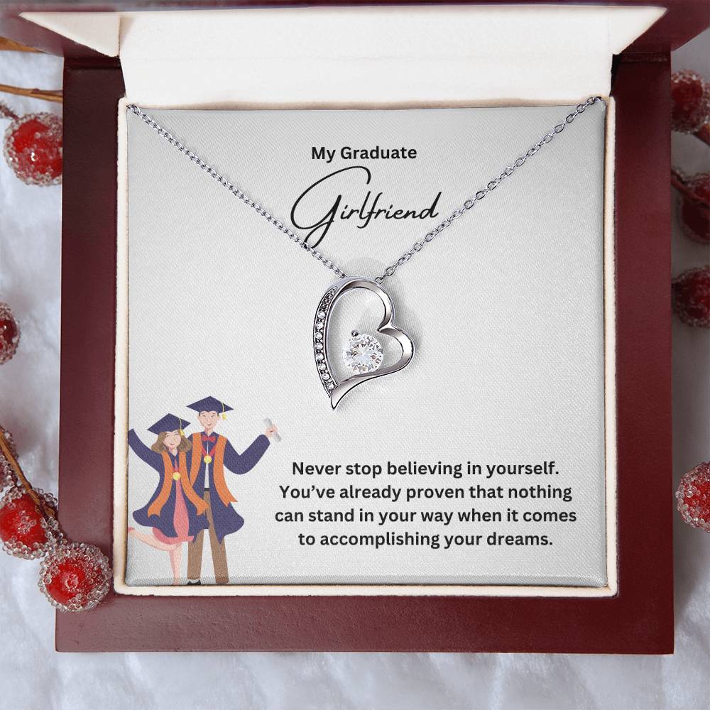 My Graduate Girlfriend | Never Stop Believing In Yourself | Pendant Necklace
