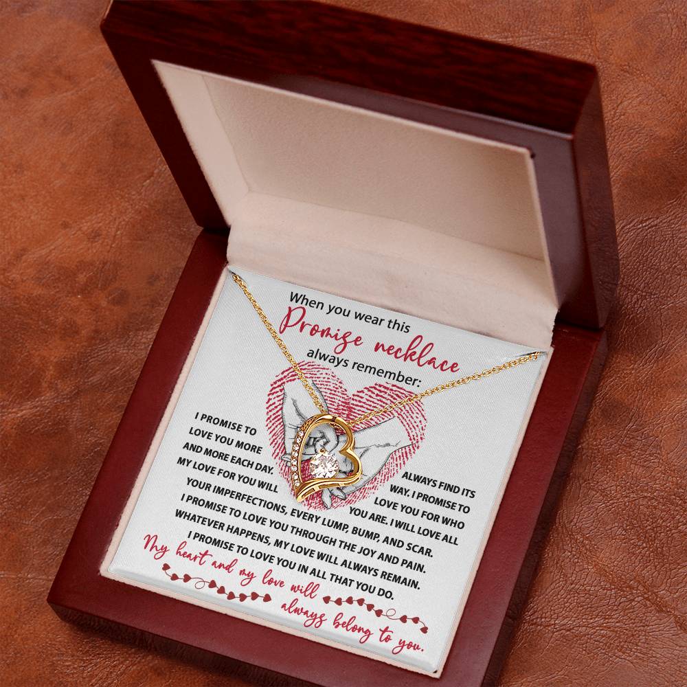 Promise Necklace - Gift for Valentine's Day - Forever Love Necklace