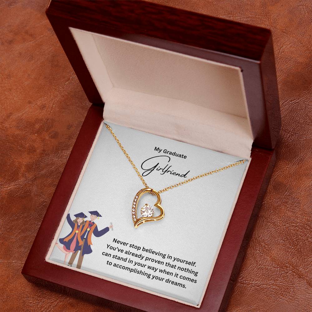 My Graduate Girlfriend | Never Stop Believing In Yourself | Pendant Necklace