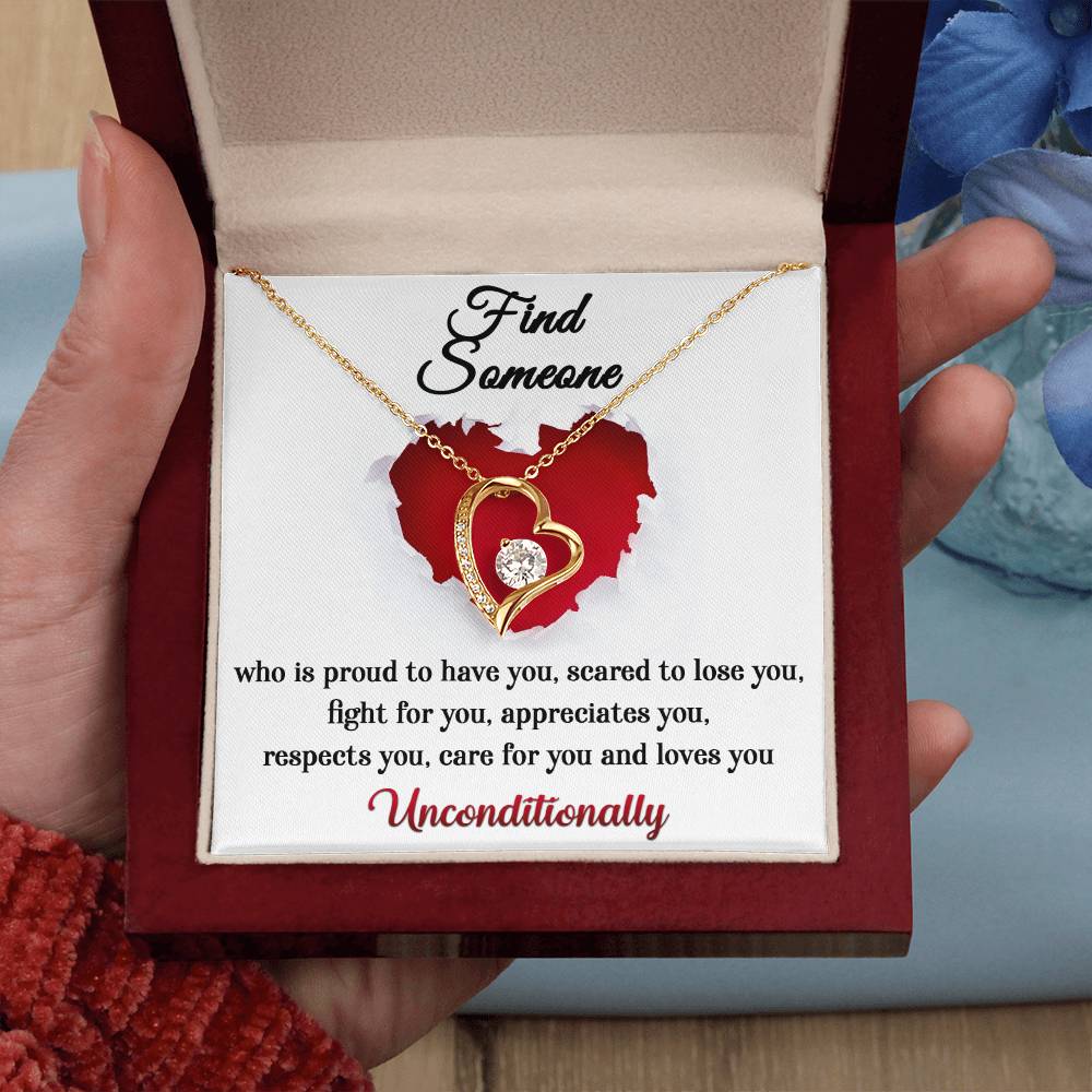 Gift for Valentine's Day - Find Someone - Forever Love Necklace