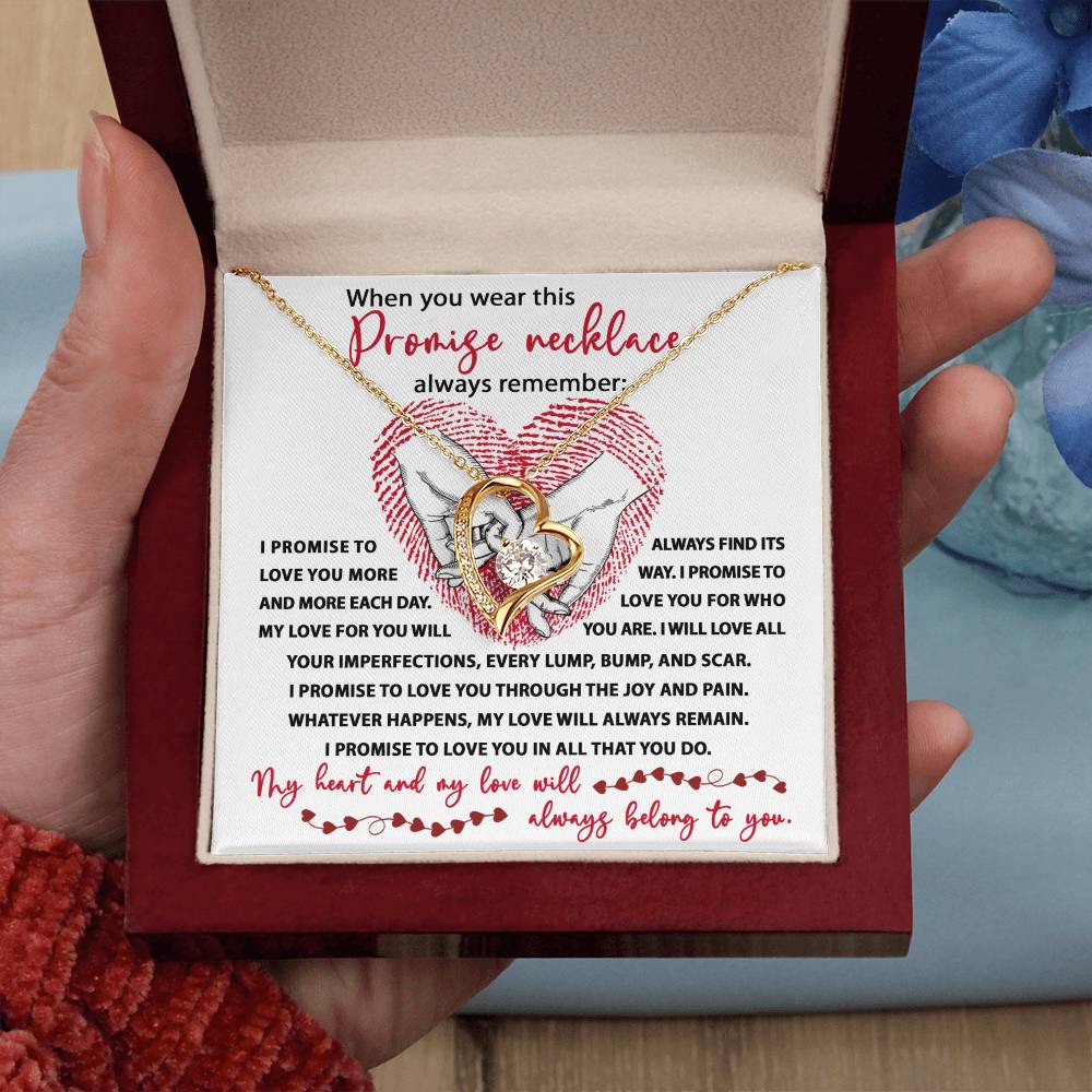 Promise Necklace - Gift for Valentine's Day - Forever Love Necklace
