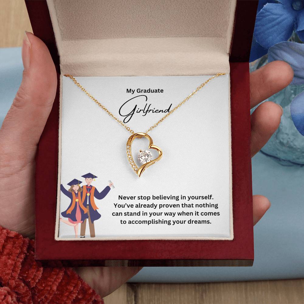 My Graduate Girlfriend | Never Stop Believing In Yourself | Pendant Necklace