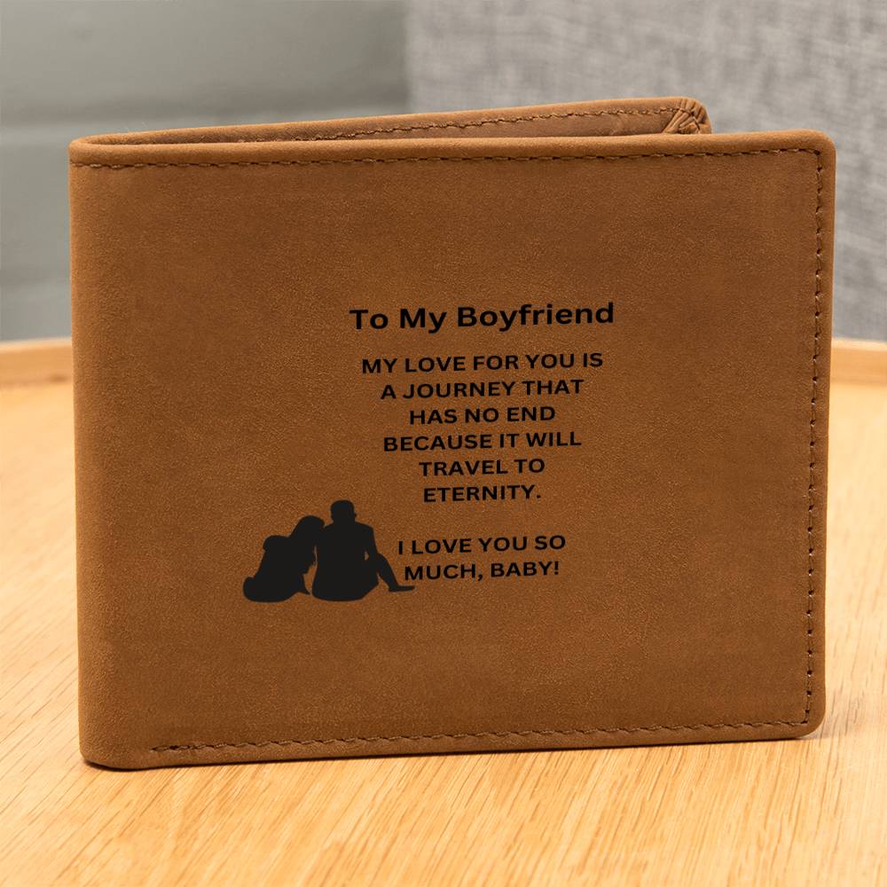 To My Boyfriend | I Love You So Much | Leather Wallet