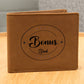 Best Bonus Dad Ever | Leather Wallet Gift
