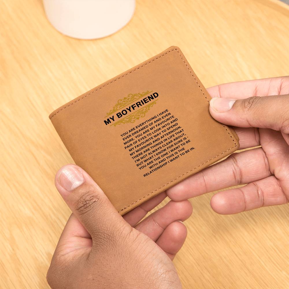 My Boyfriend | You Are Everything I Have | Leather Wallet