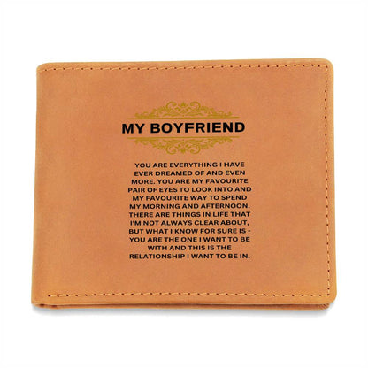My Boyfriend | You Are Everything I Have | Leather Wallet