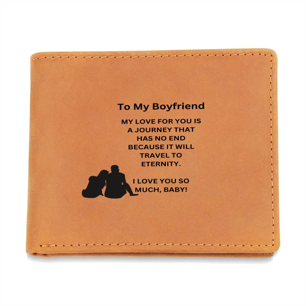 To My Boyfriend | I Love You So Much | Leather Wallet