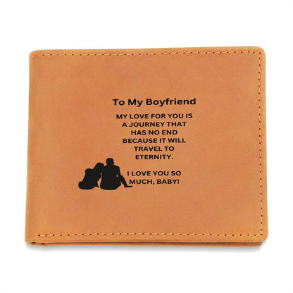 To My Boyfriend | I Love You So Much | Leather Wallet