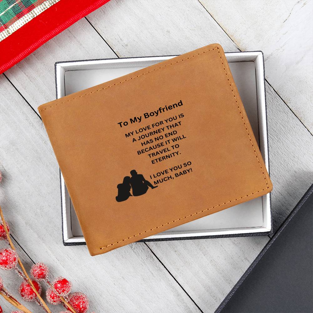 To My Boyfriend | I Love You So Much | Leather Wallet