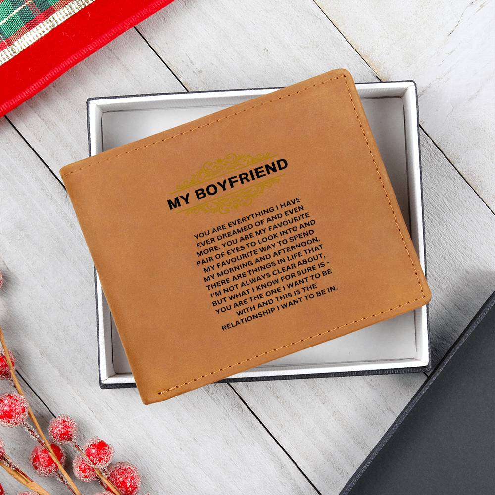 My Boyfriend | You Are Everything I Have | Leather Wallet