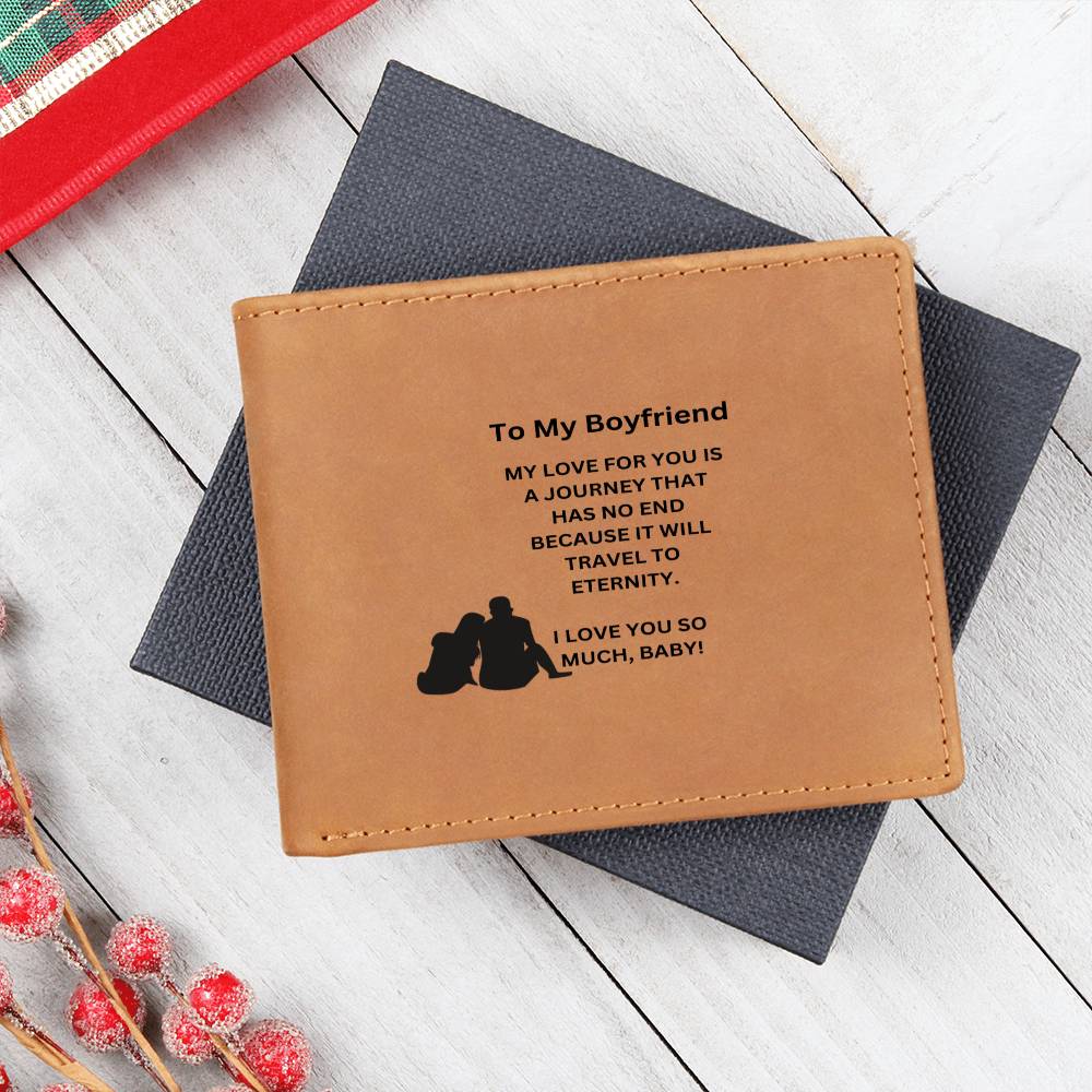 To My Boyfriend | I Love You So Much | Leather Wallet