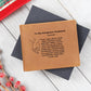 To My Gorgeous Husband | I Promise That I Will Be By Your Side | Leather Wallet