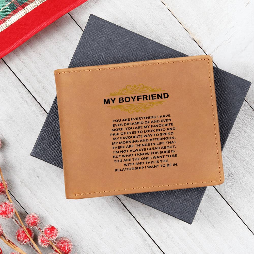 My Boyfriend | You Are Everything I Have | Leather Wallet