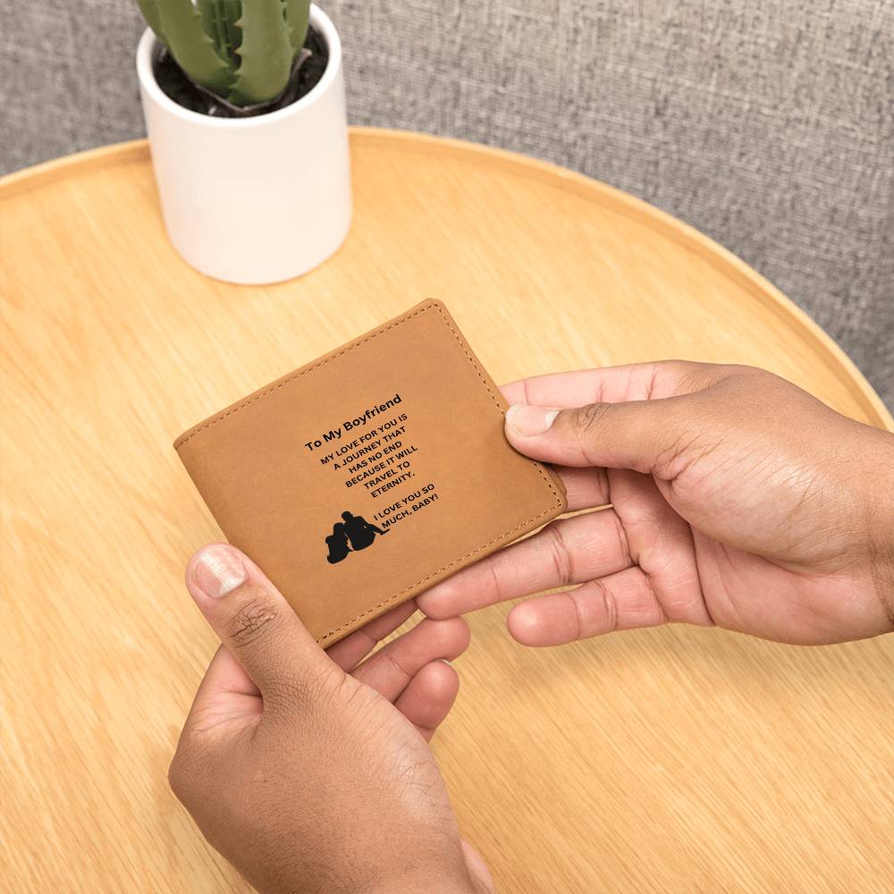 To My Boyfriend | I Love You So Much | Leather Wallet