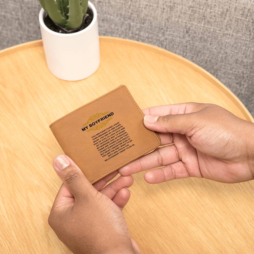 My Boyfriend | You Are Everything I Have | Leather Wallet