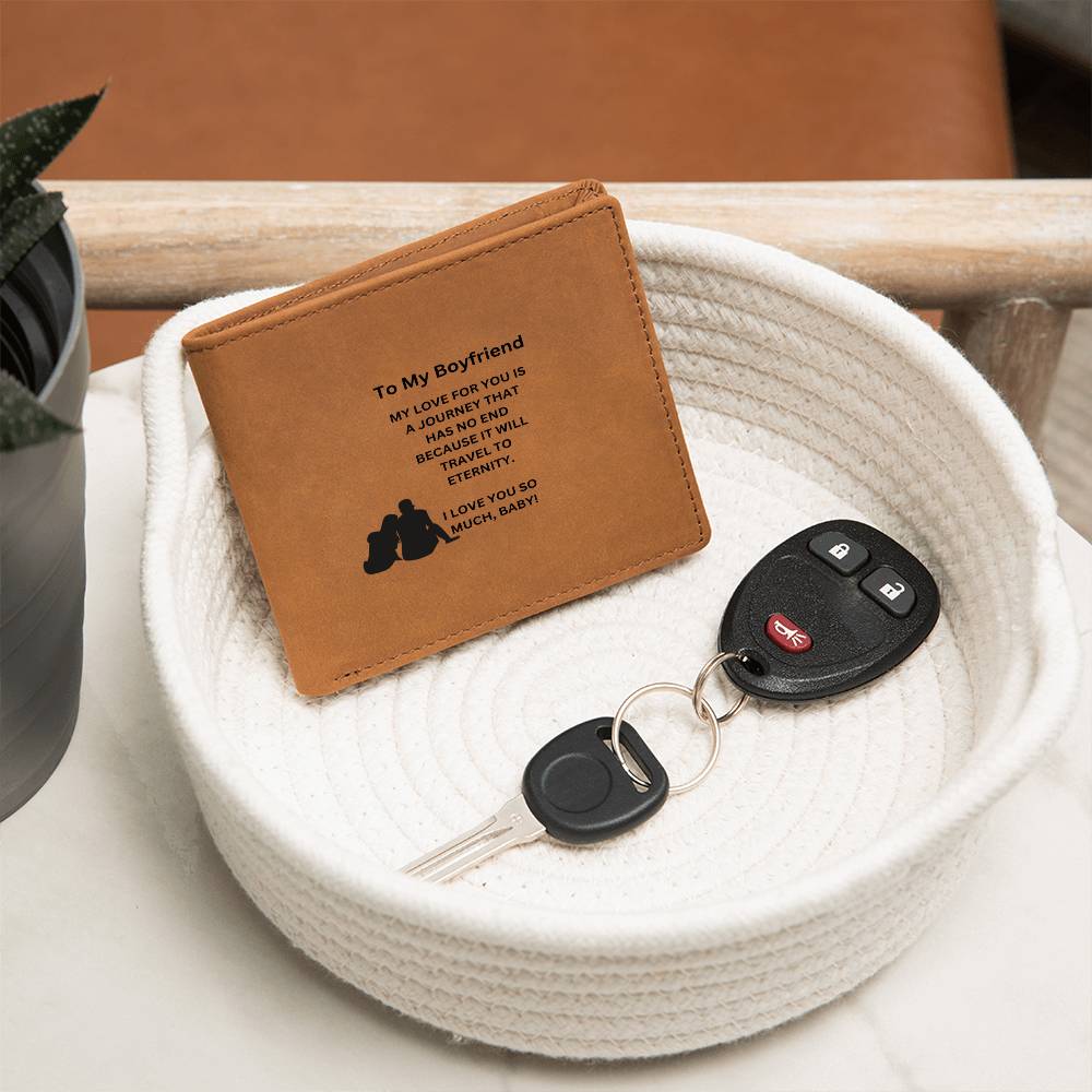 To My Boyfriend | I Love You So Much | Leather Wallet
