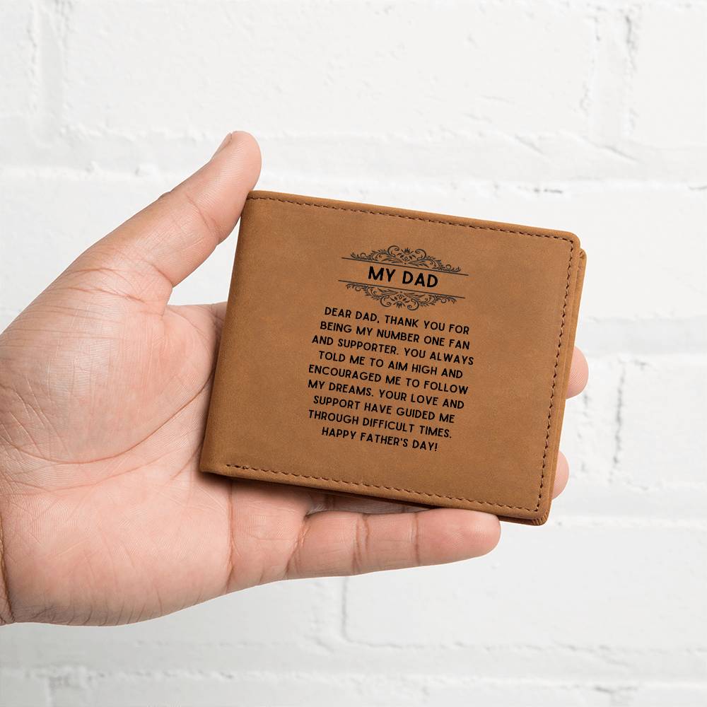 Dear Dad | Happy Father's Day | Leather Wallet Gift