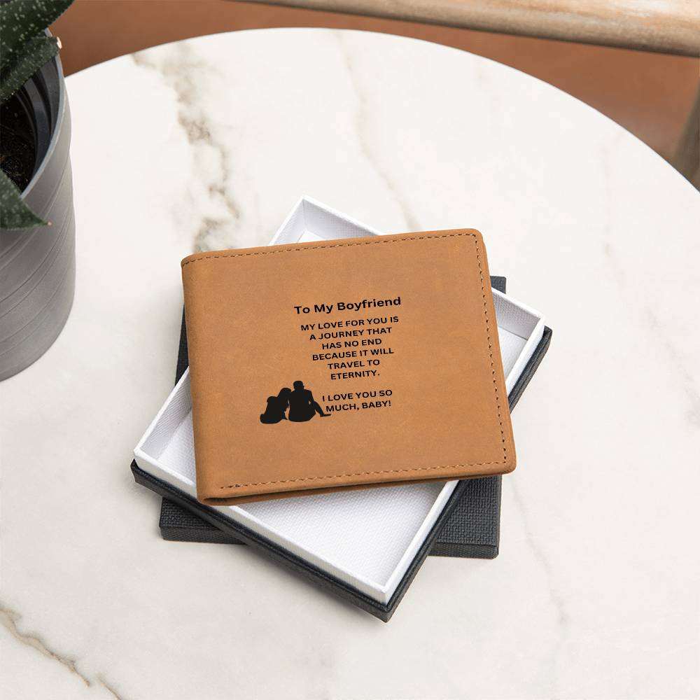 To My Boyfriend | I Love You So Much | Leather Wallet