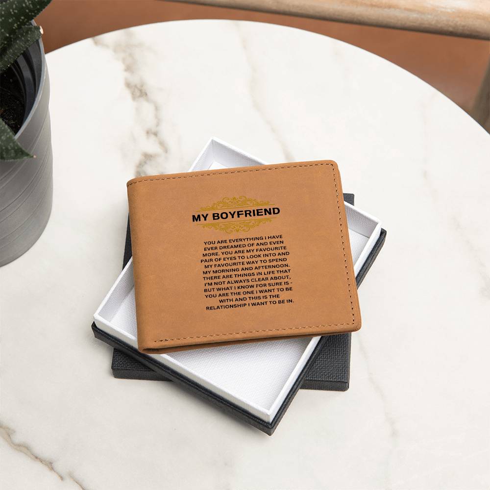 My Boyfriend | You Are Everything I Have | Leather Wallet