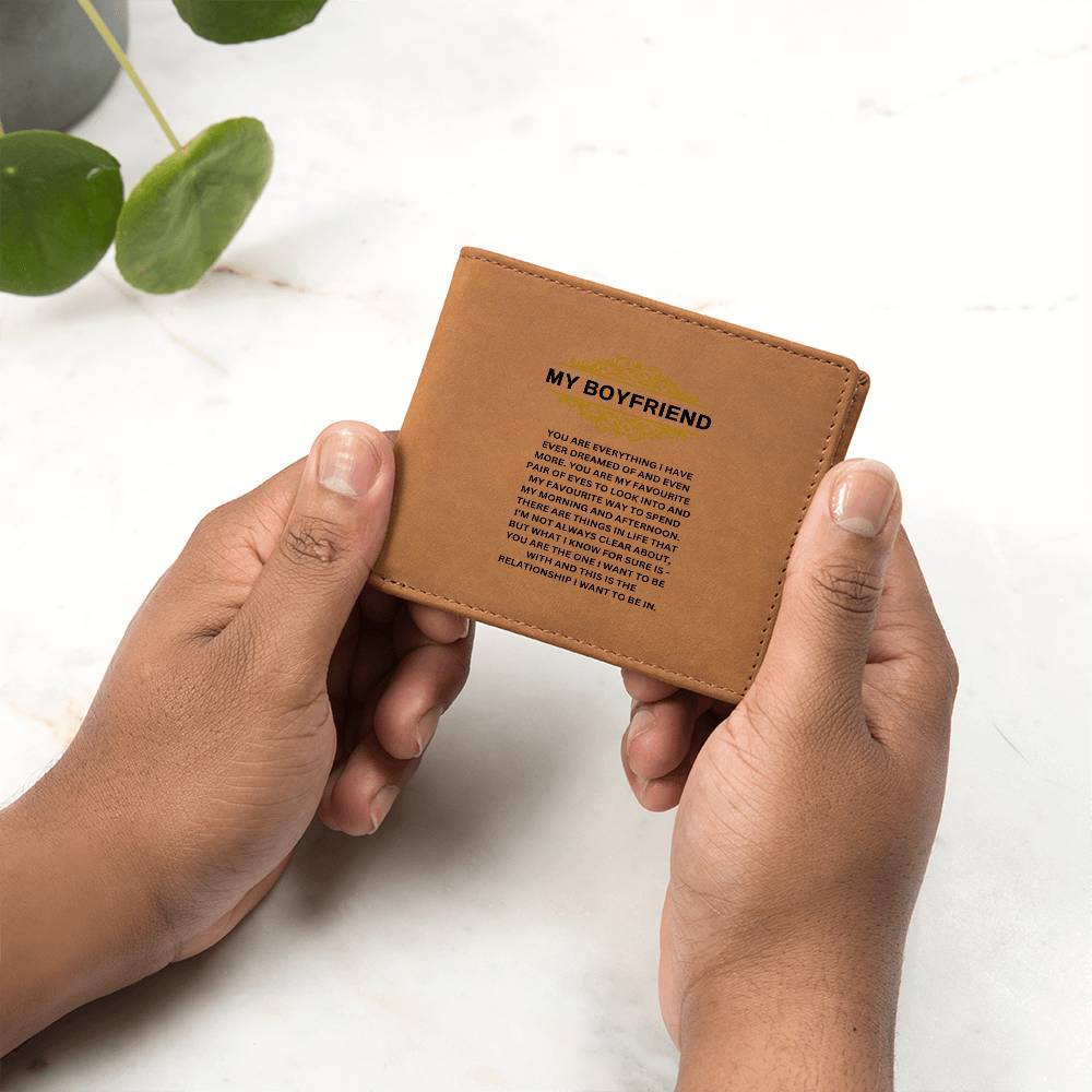 My Boyfriend | You Are Everything I Have | Leather Wallet