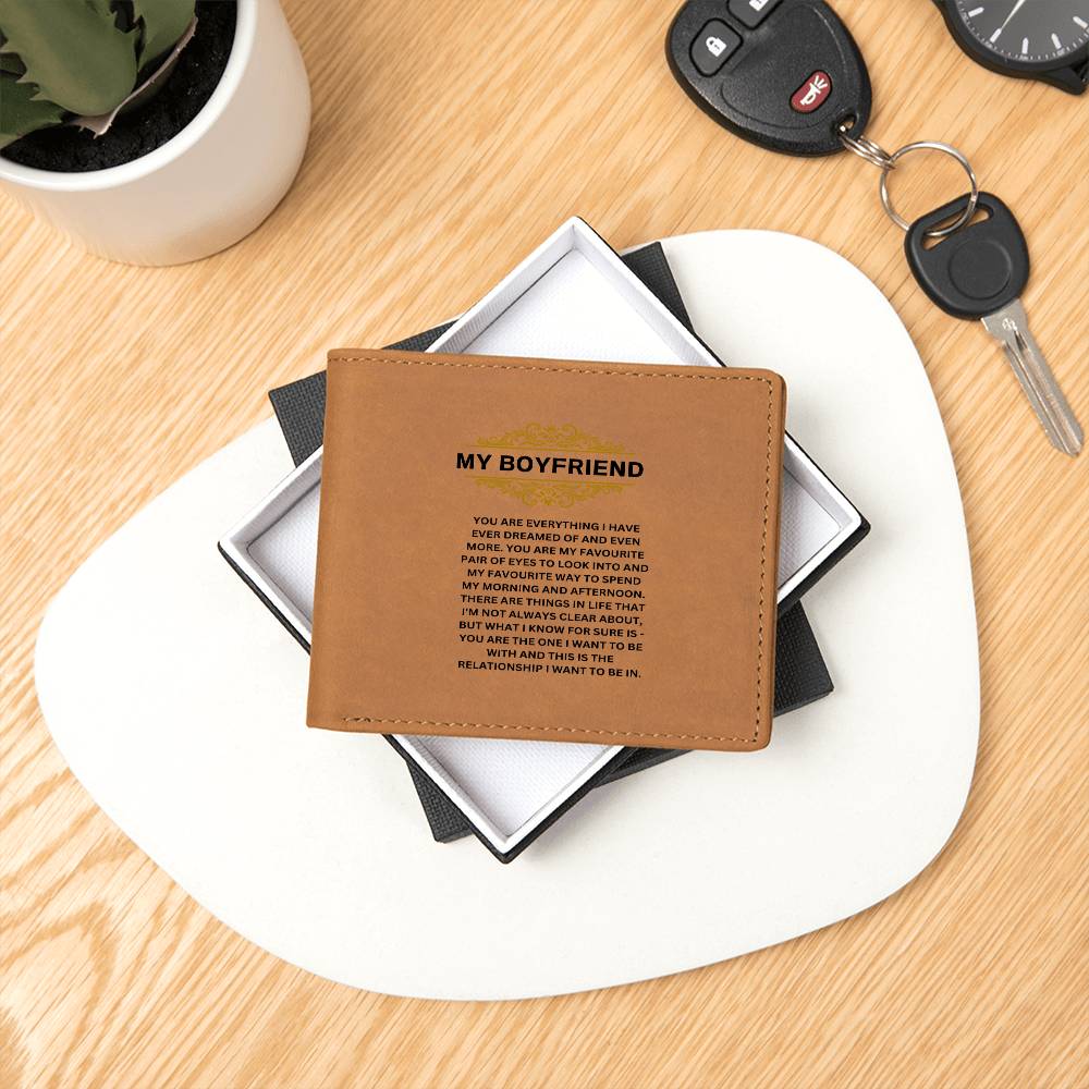 My Boyfriend | You Are Everything I Have | Leather Wallet