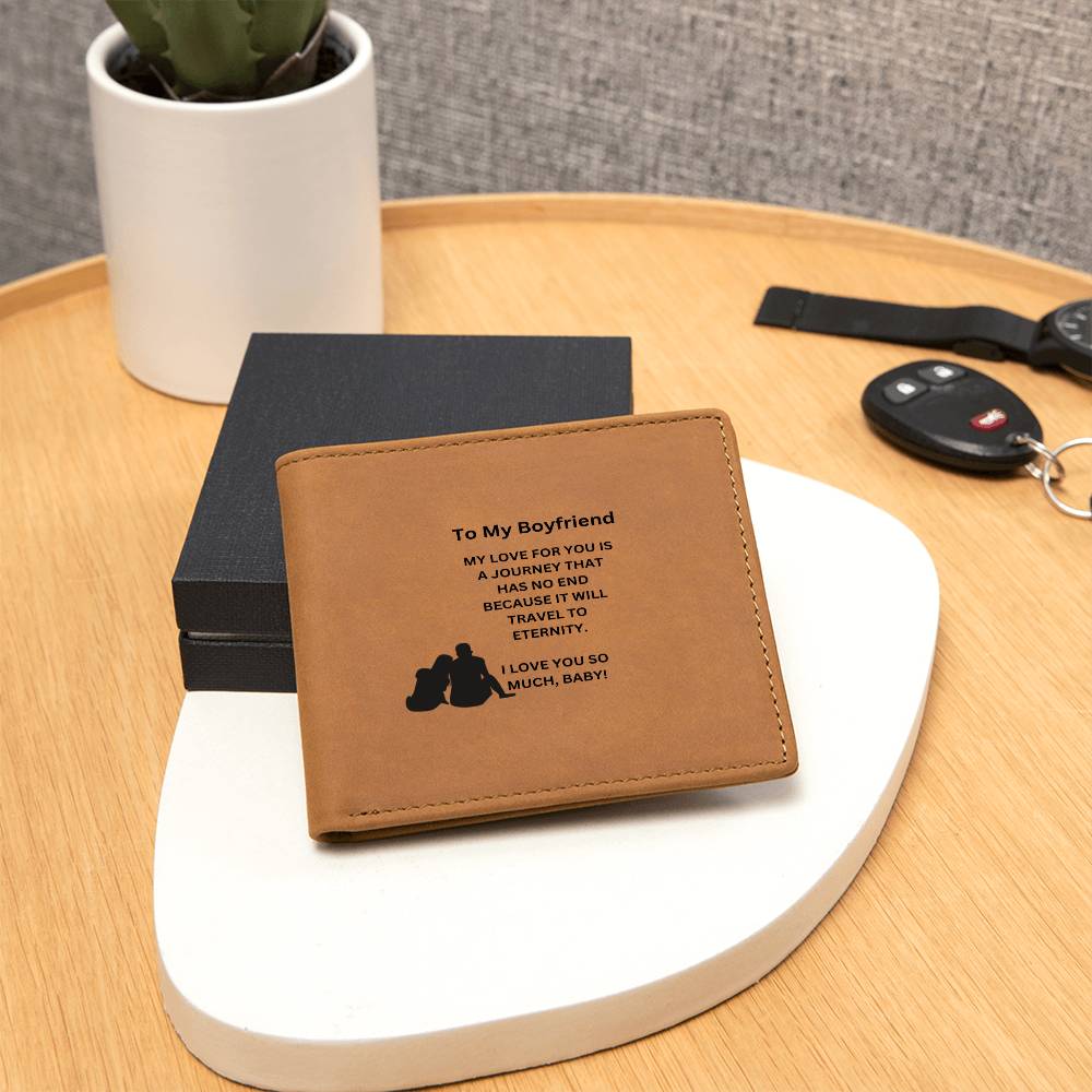 To My Boyfriend | I Love You So Much | Leather Wallet