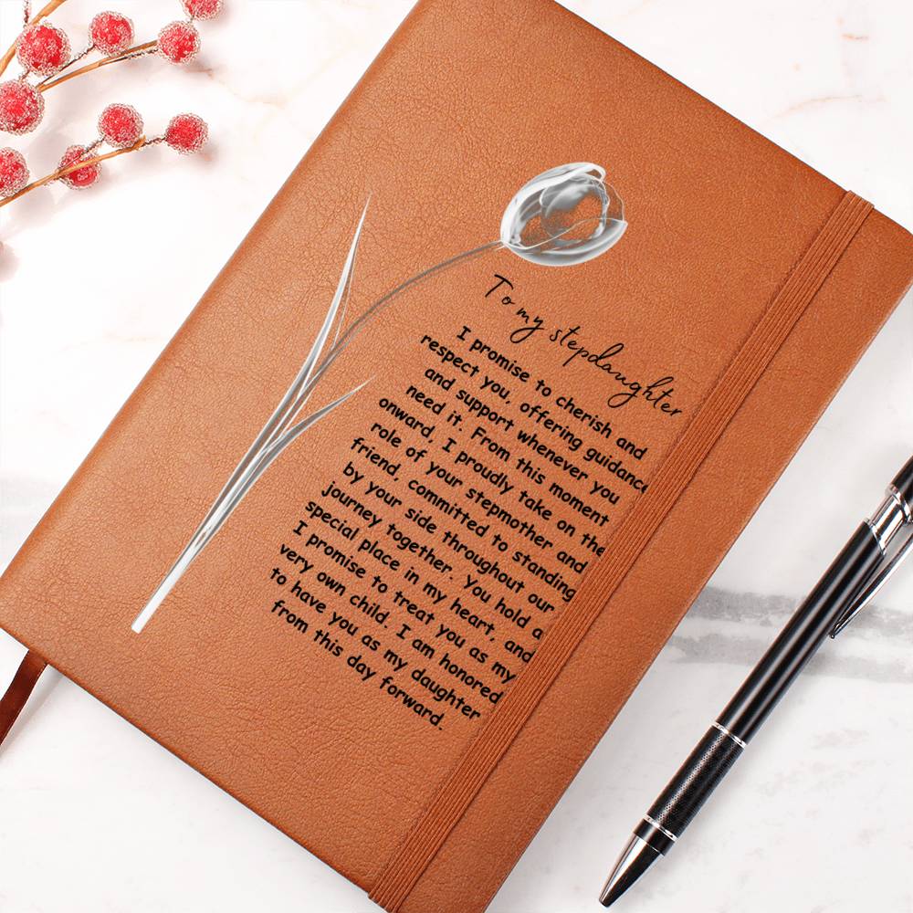 To My Stepdaughter | I Promise To Cherish You | Journal Gift