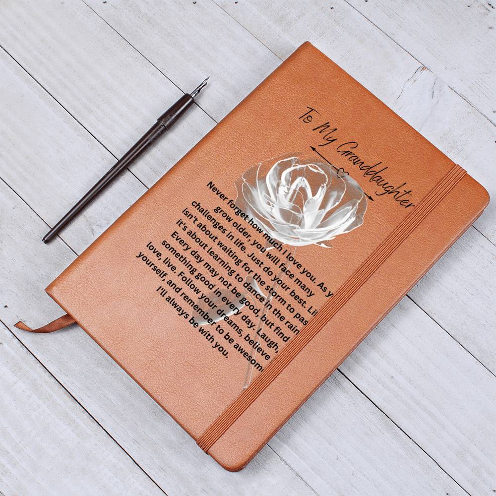 To My Granddaughter | Never Forget How Much I Love You | Journal Gift