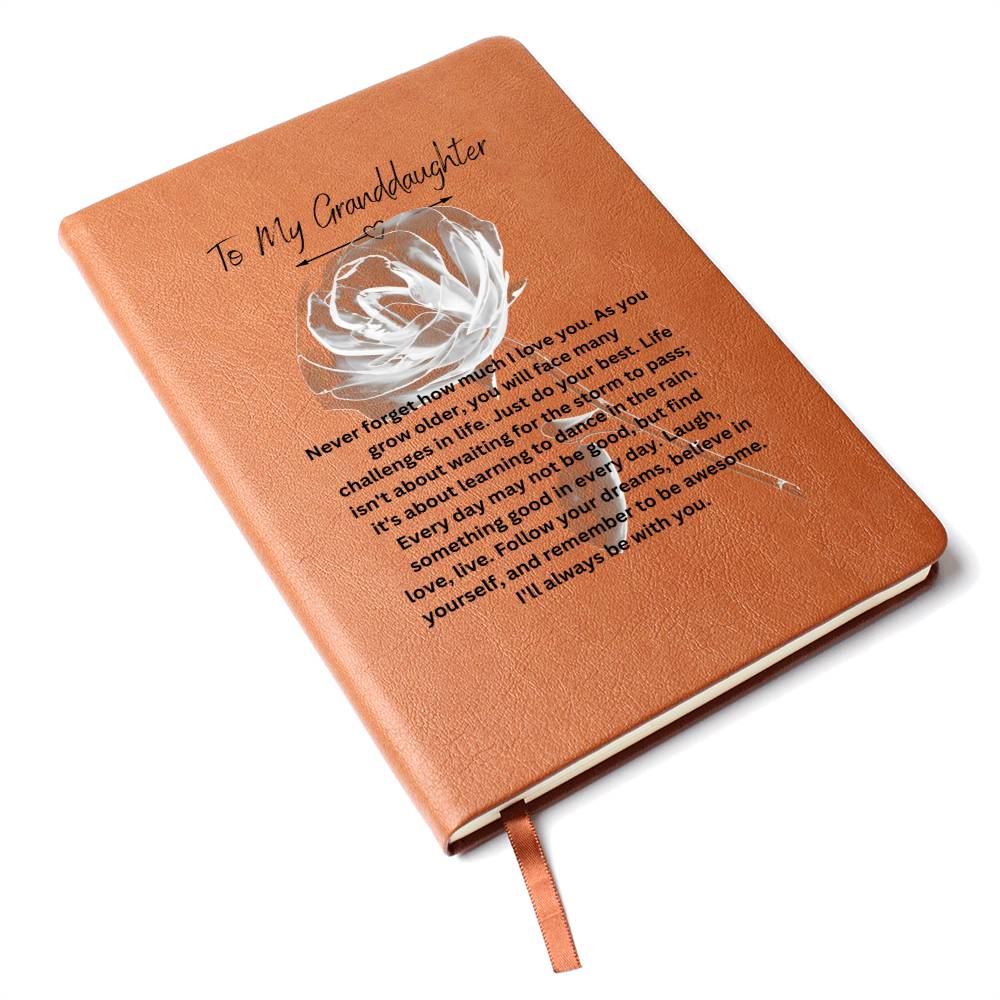 To My Granddaughter | Never Forget How Much I Love You | Journal Gift