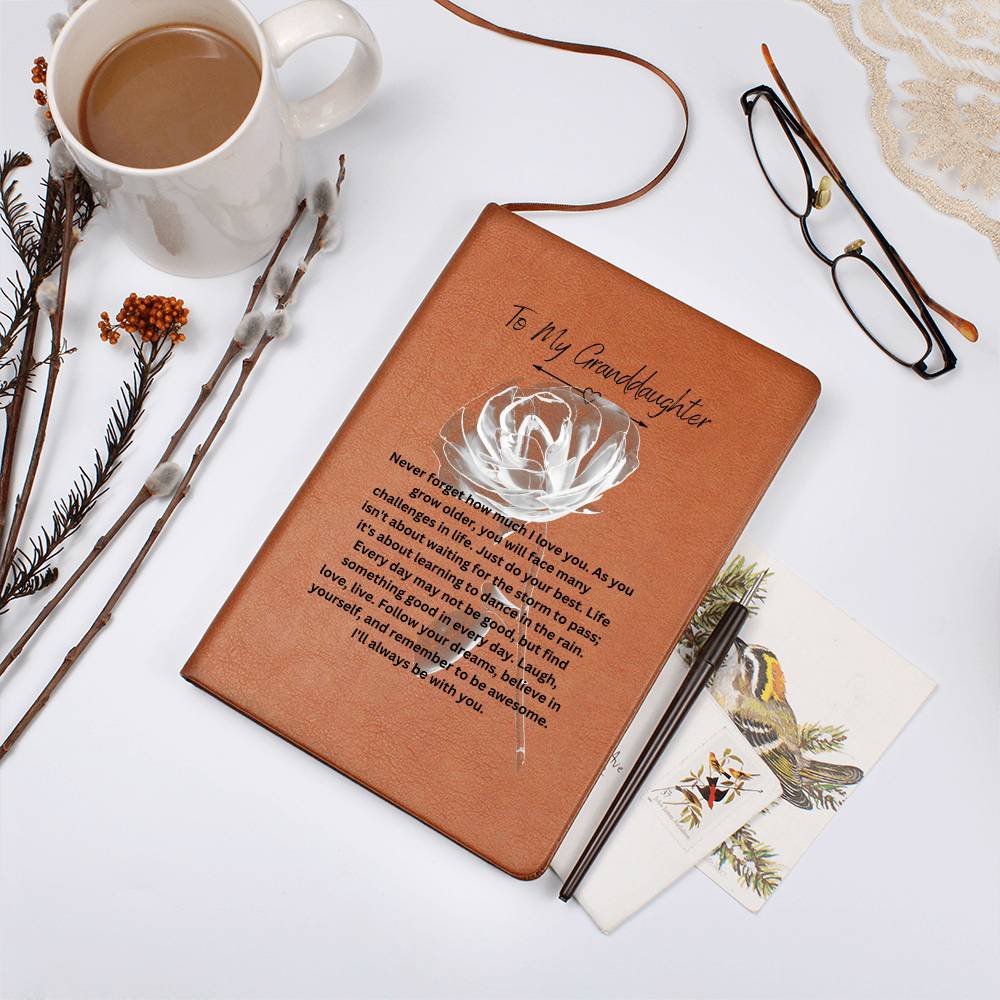 To My Granddaughter | Never Forget How Much I Love You | Journal Gift