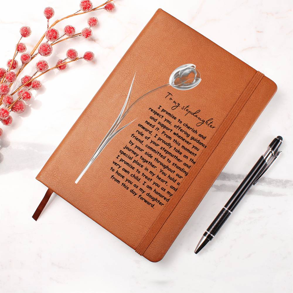 To My Stepdaughter | I Promise To Cherish You | Journal Gift