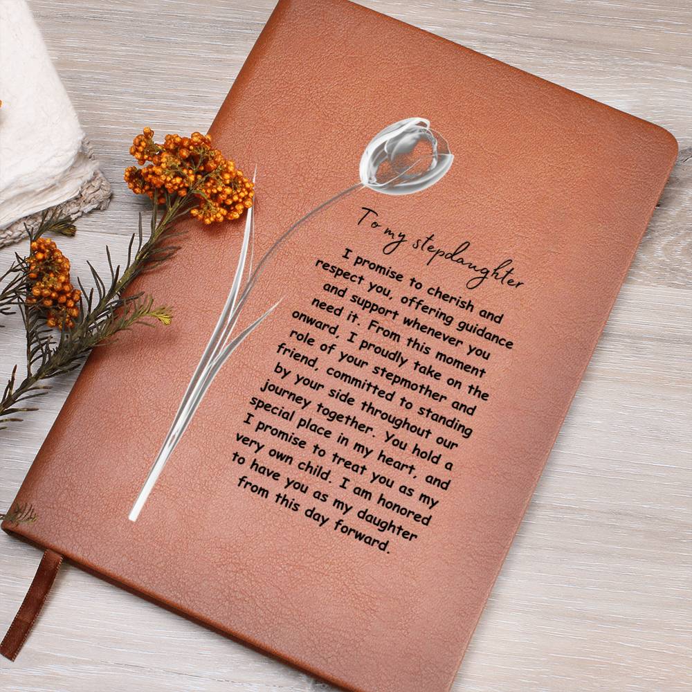 To My Stepdaughter | I Promise To Cherish You | Journal Gift