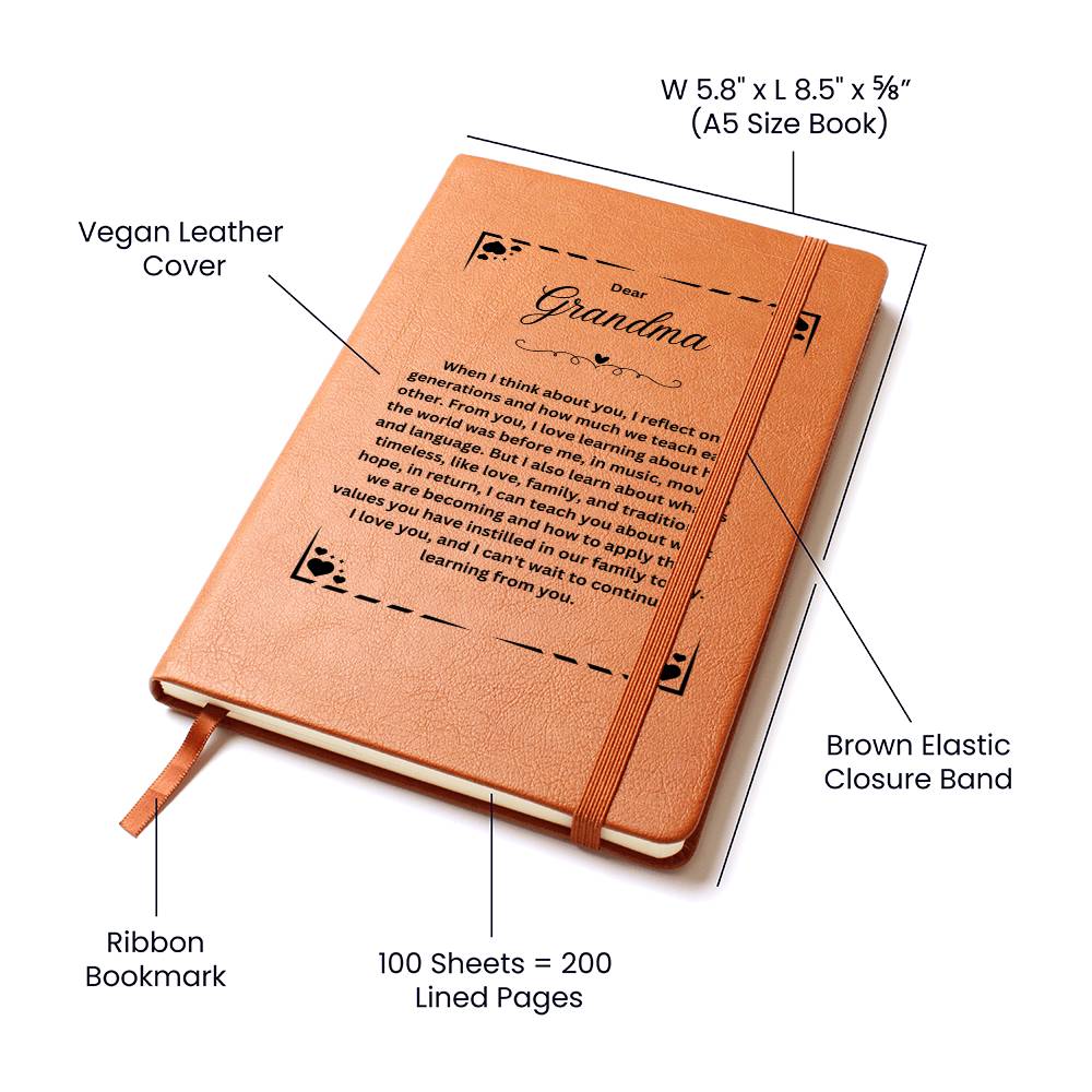 To My Grandma | I Love You | Graphics Journal Gift