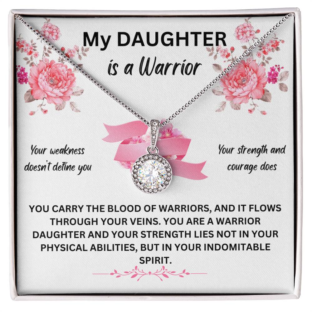 My Daughter Is A Warrior | You Carry The Blood Of A Warrior | Jewelry Necklace