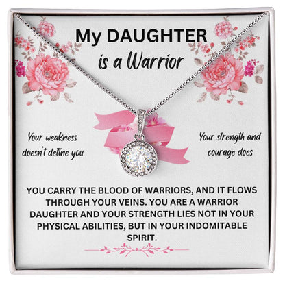 My Daughter Is A Warrior | You Carry The Blood Of A Warrior | Jewelry Necklace