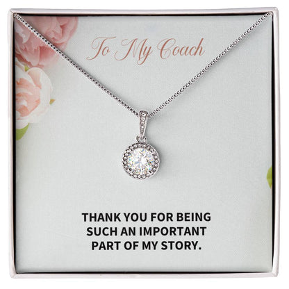 To My Coach | Thank You | Professional Pendant Necklace