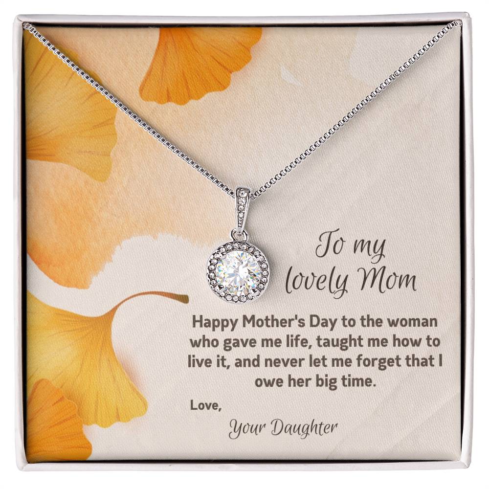 To My Lovely Mom | Happy Mother's Day | Jewelry Necklace Gift