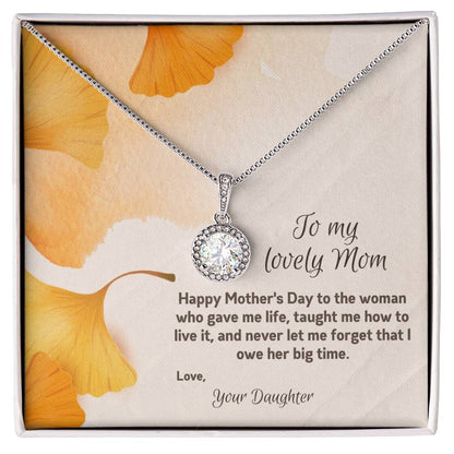 To My Lovely Mom | Happy Mother's Day | Jewelry Necklace Gift