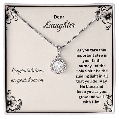 Dear Daughter | Congratulations On Your Baptism | Pendant Faith Necklace