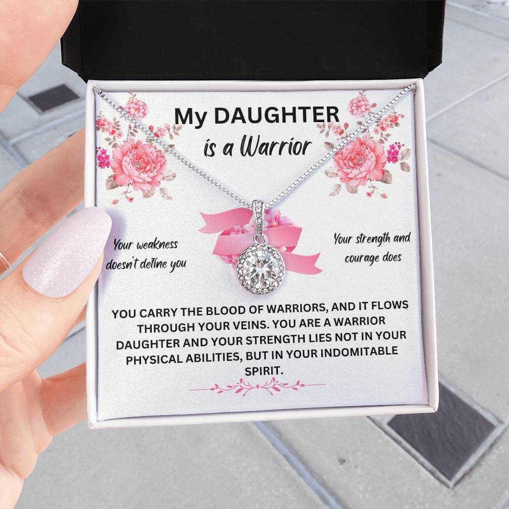 My Daughter Is A Warrior | You Carry The Blood Of A Warrior | Jewelry Necklace